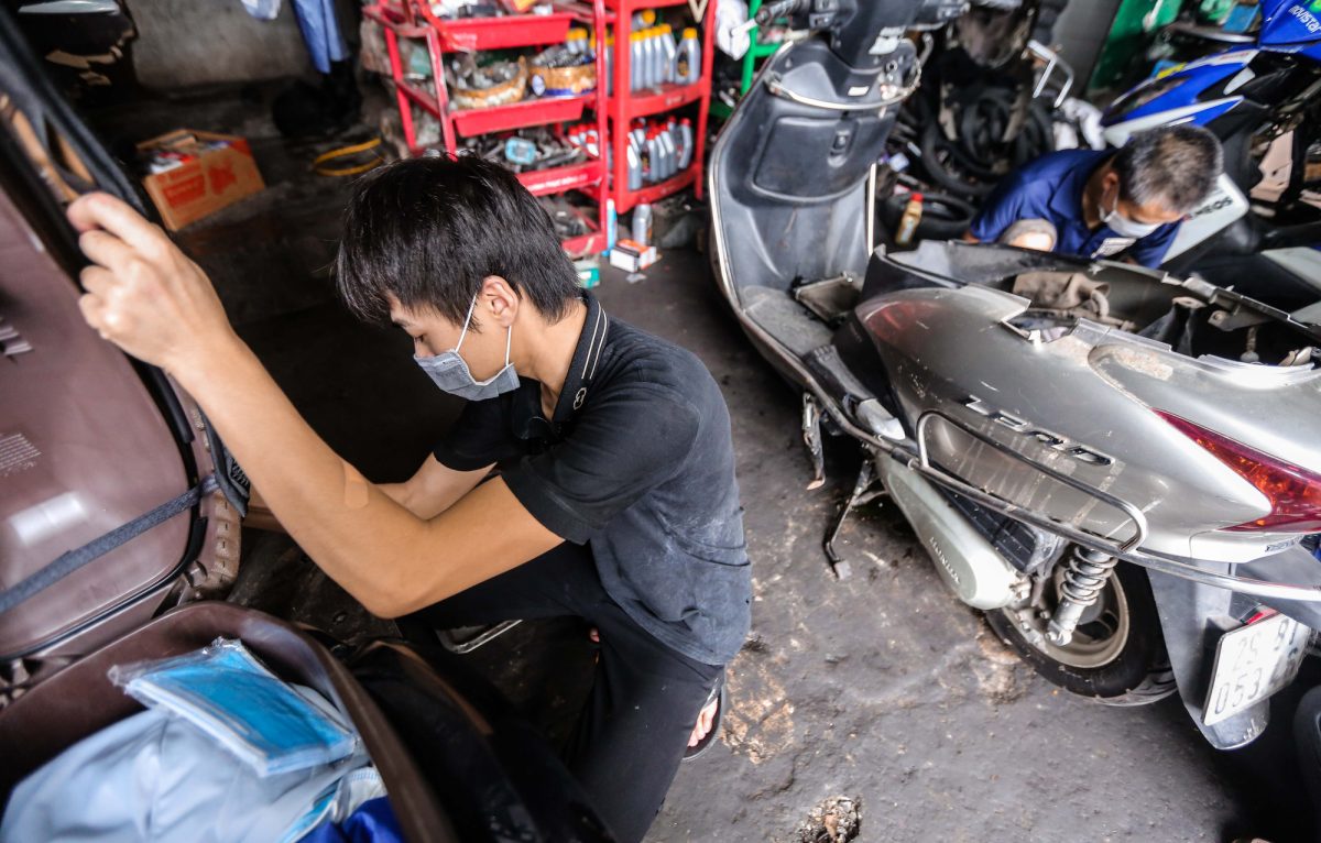 sửa xe máy tại Mê Linh tại nhà